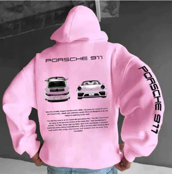 Hoodie homme confortable à imprimé graphique moderne