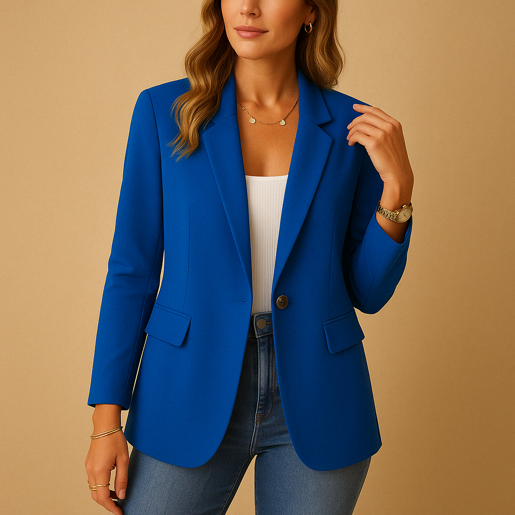 Blazer cintré avec coupe confortable pour femmes
