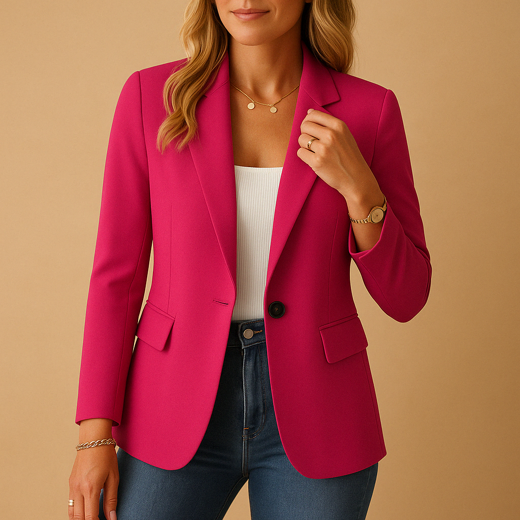 Blazer cintré avec coupe confortable pour femmes