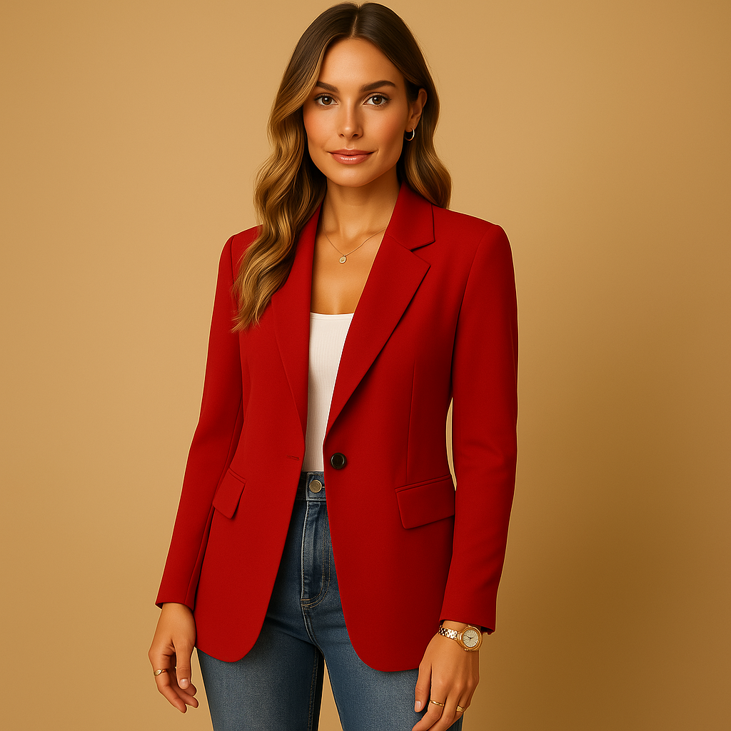 Blazer cintré avec coupe confortable pour femmes