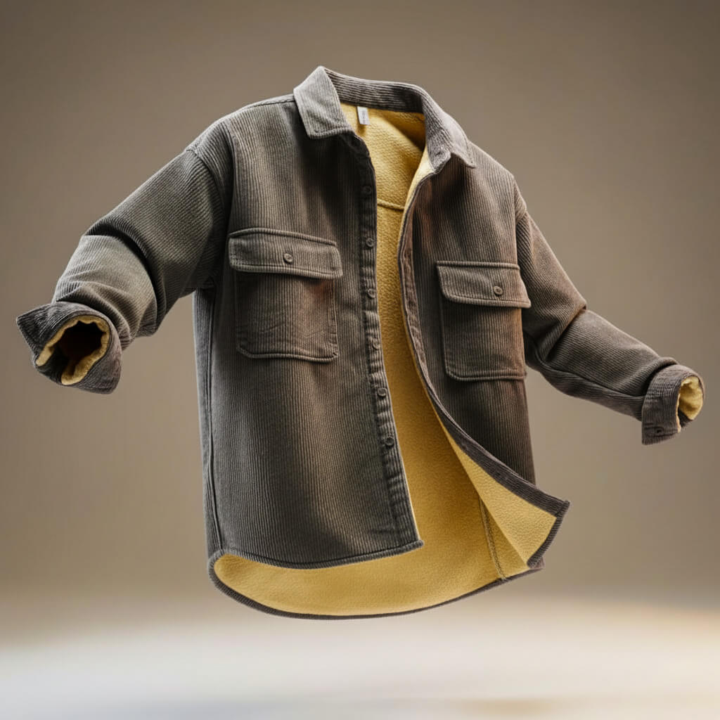 Veste Velours Côtelé & Élégance Hiver