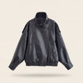 Veste en Cuir Asymétrique pour Femme | Style Moderne & Audacieux