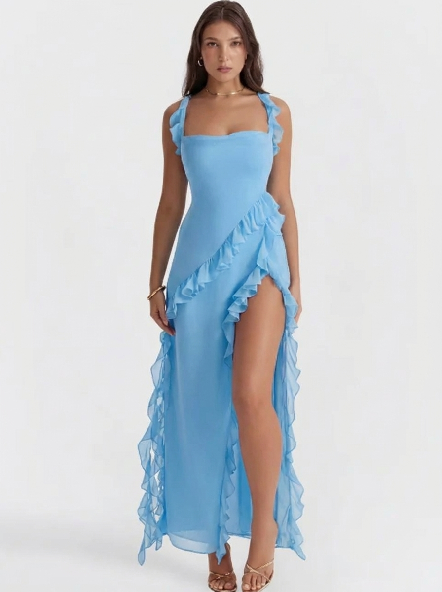 Robe Glamour d’Automne Élégante à Fermeture Zippée