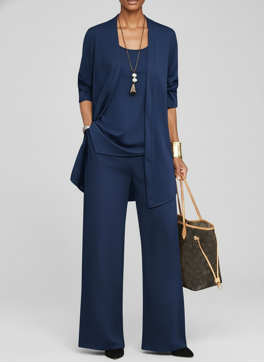 Tailleur Pantalon Élégant Femme Hiver