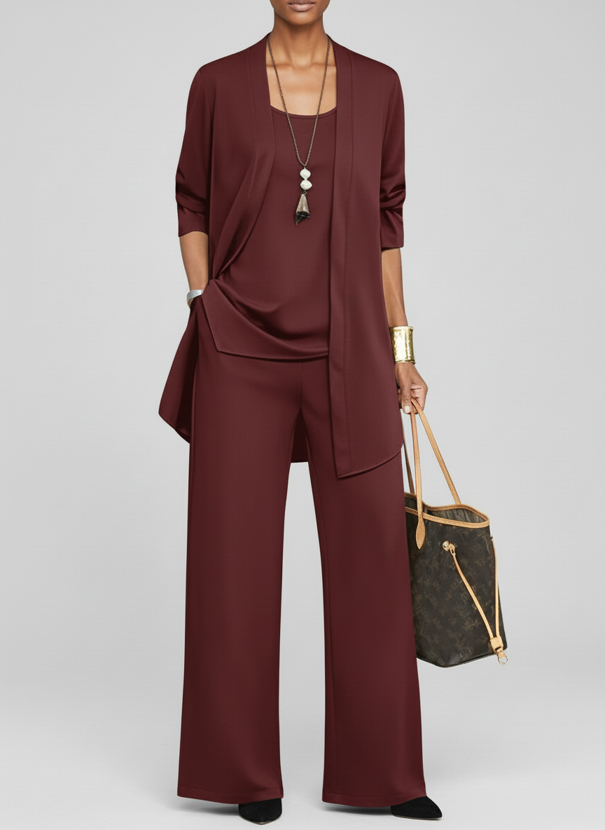 Tailleur Pantalon Élégant Femme Hiver