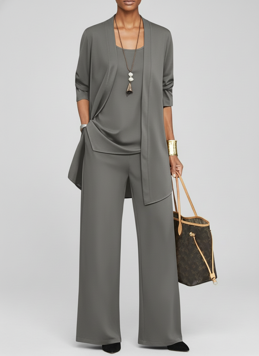 Tailleur Pantalon Élégant Femme Hiver