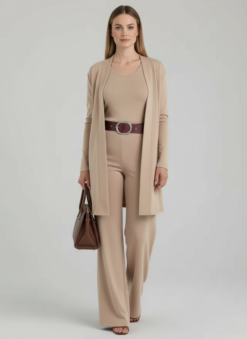 Ensemble 3 Pièces Femme Élégant