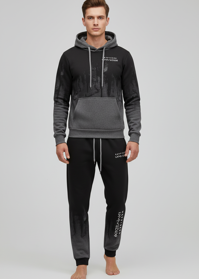 Ensemble Survêtement Homme Sweat à Capuche Joggers Luxe