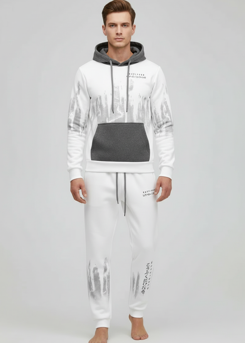 Ensemble Survêtement Homme Sweat à Capuche Joggers Luxe