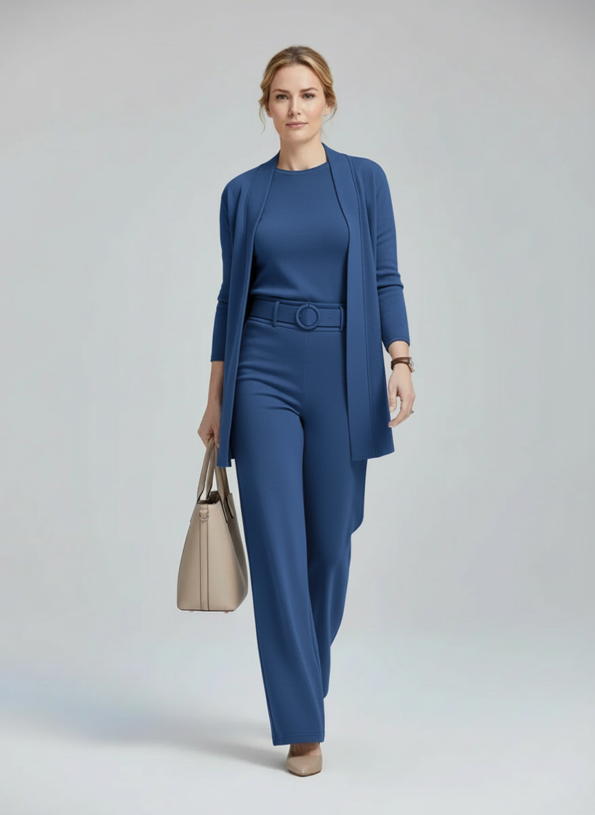 Ensemble femme 3 pièces confortable au style chic