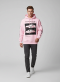 Hoodie homme confortable à imprimé graphique moderne