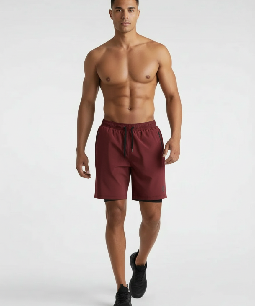 Short de running confortable avec poche pour smartphone