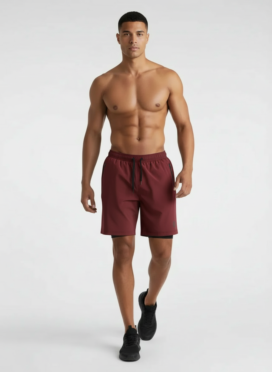 Short de running confortable avec poche pour smartphone