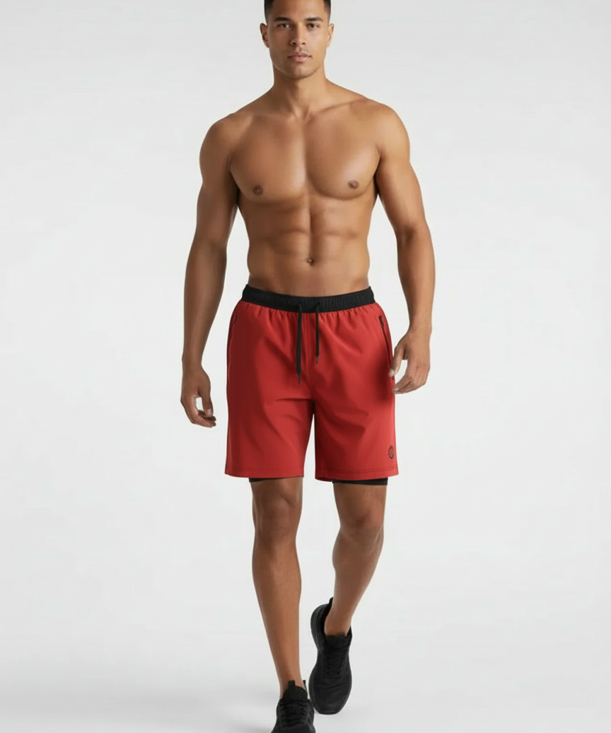 Short de running confortable avec poche pour smartphone