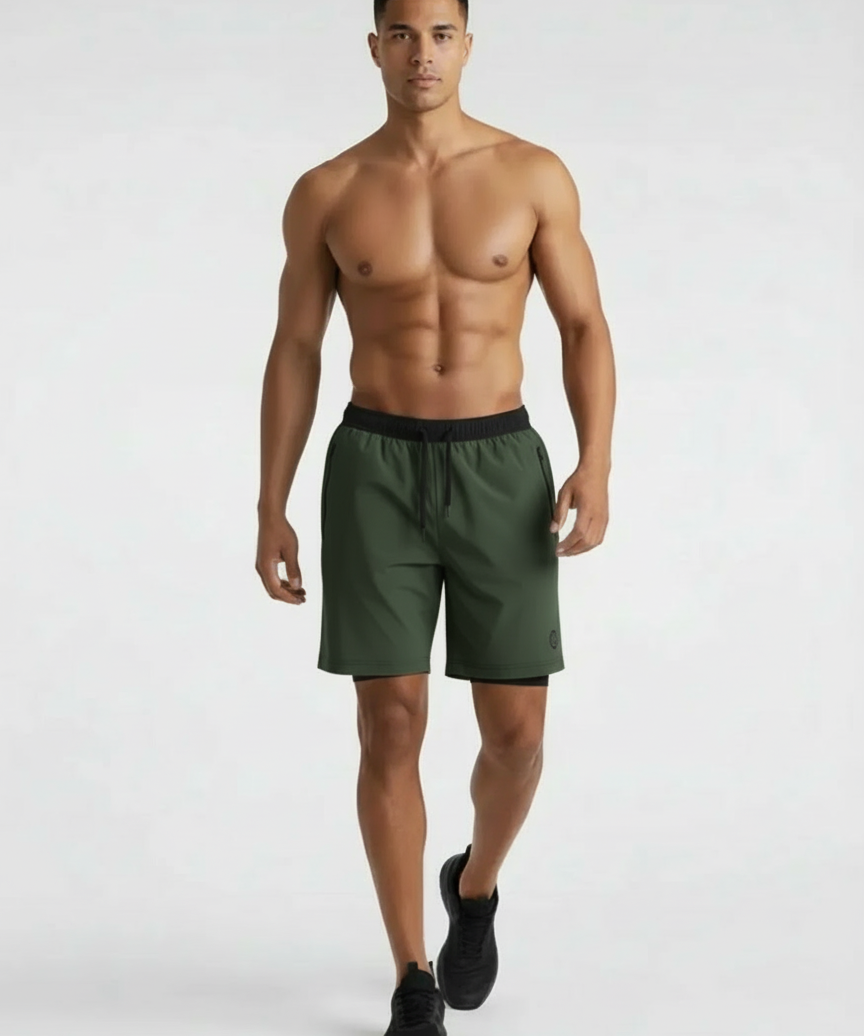 Short de running confortable avec poche pour smartphone
