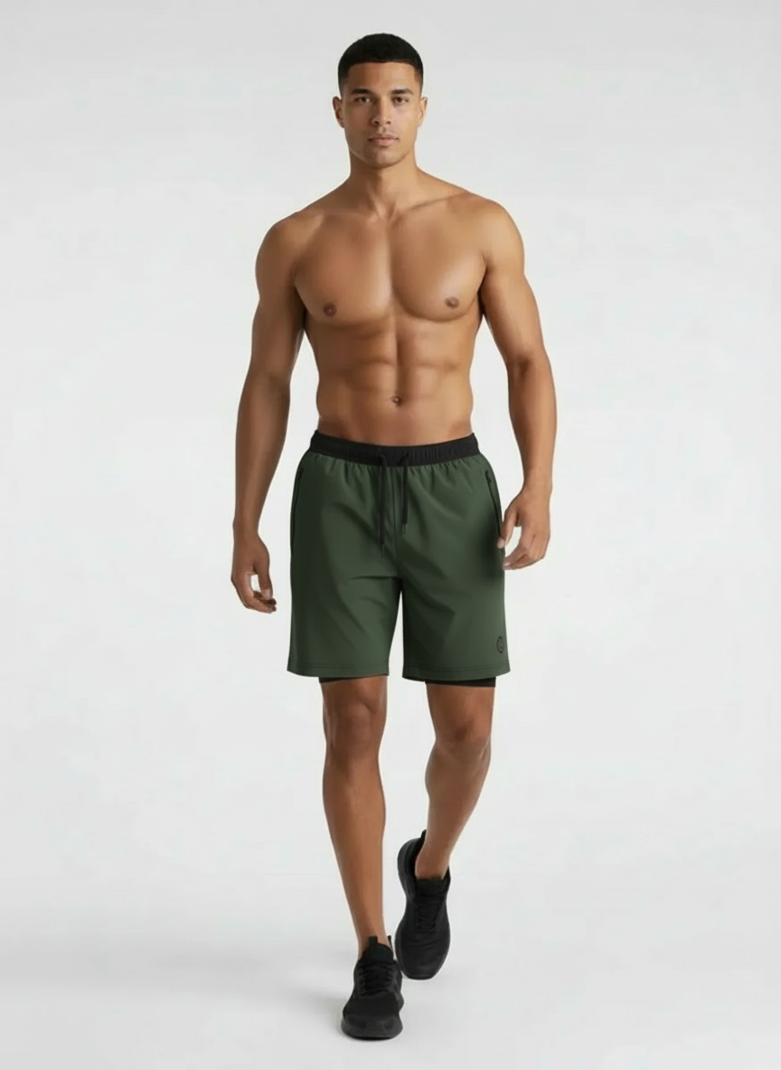 Short de running confortable avec poche pour smartphone