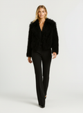 Veste courte femme en fausse fourrure cosy