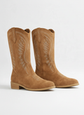 Bottes western femme brodées et confortables
