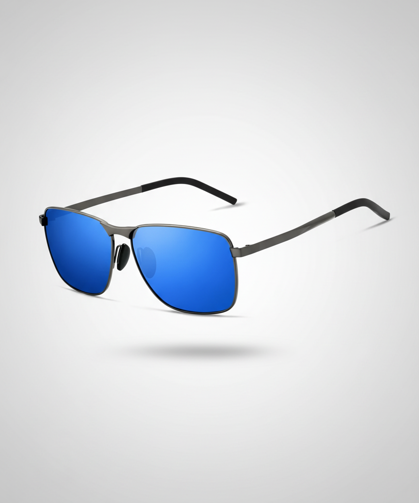 Lunettes de soleil rétro monture moderne élégante