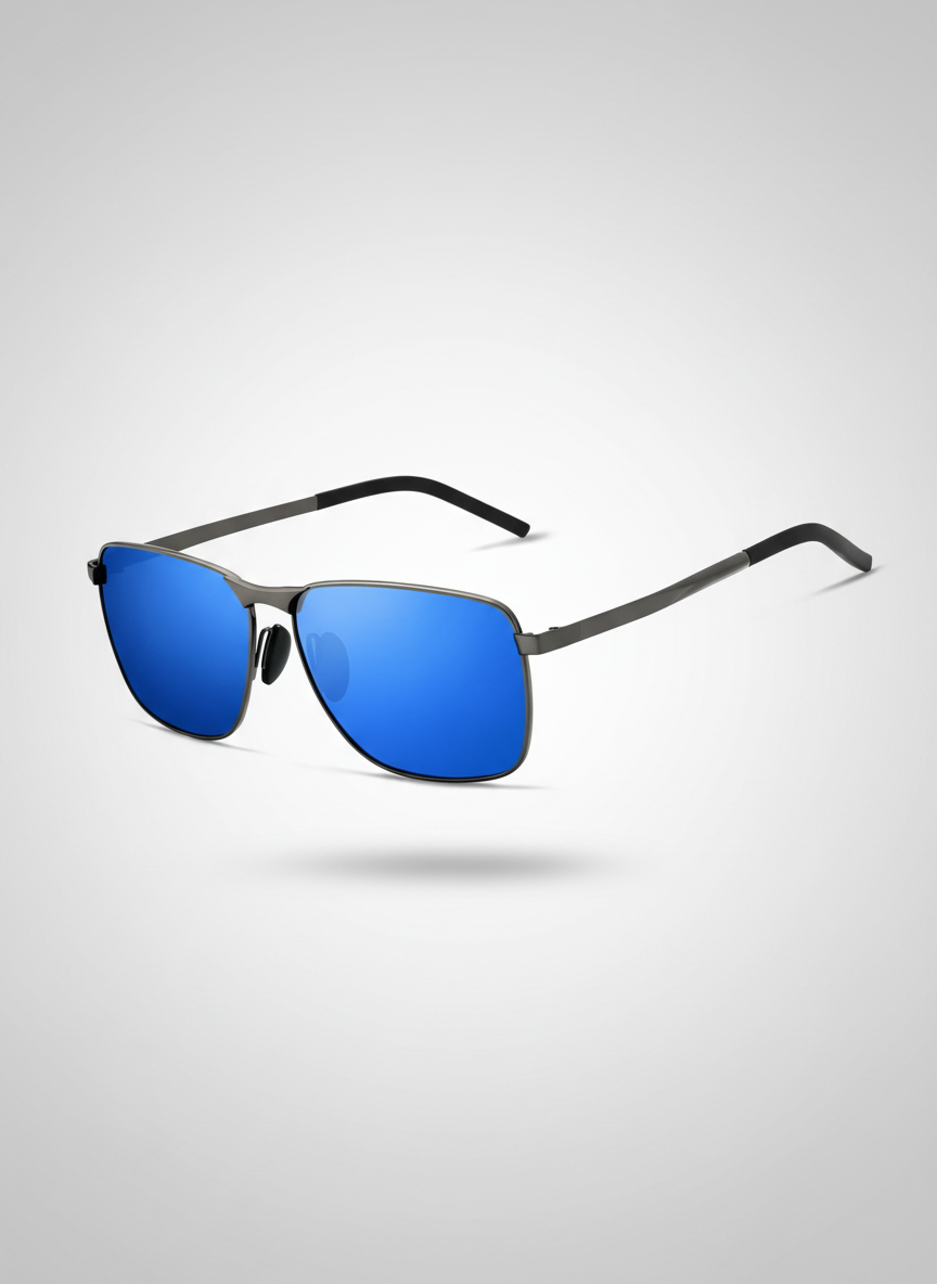 Lunettes de soleil rétro monture moderne élégante