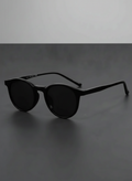 Lunettes de soleil rondes rétro effet écaille