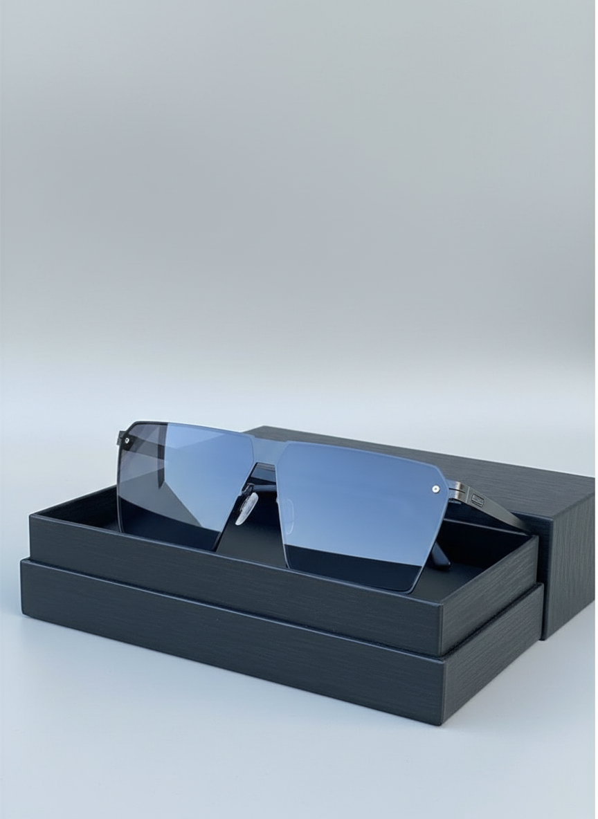 Lunettes de soleil oversize carrées modernes