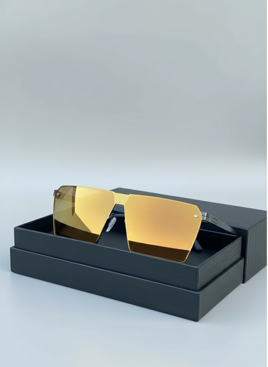 Lunettes de soleil oversize carrées modernes