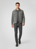 Veste zippée utilitaire homme style moderne