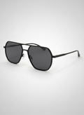 Lunettes de soleil rétro carrées à double pont