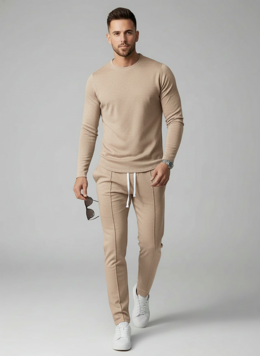 Ensemble homme coordonné sweat et pantalon slim casual chic