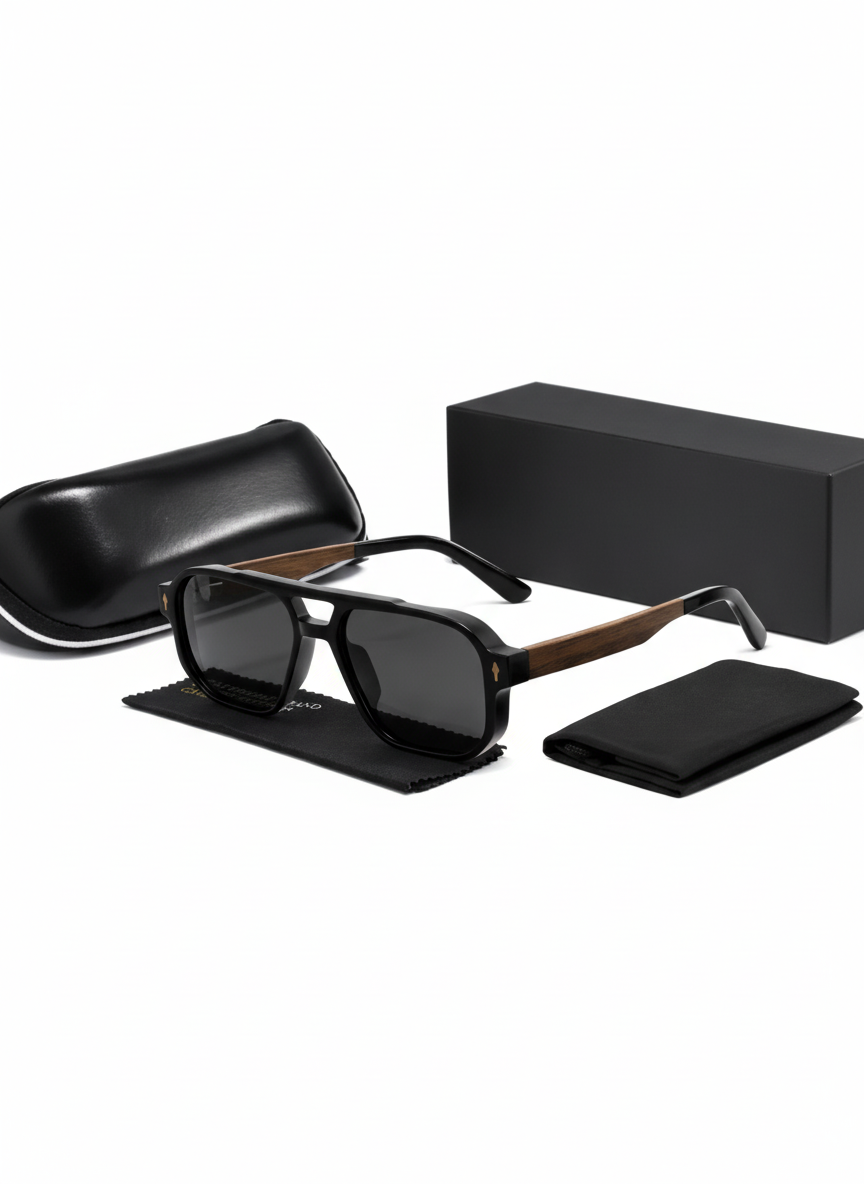 Lunettes de Soleil Rétro Premium Homme