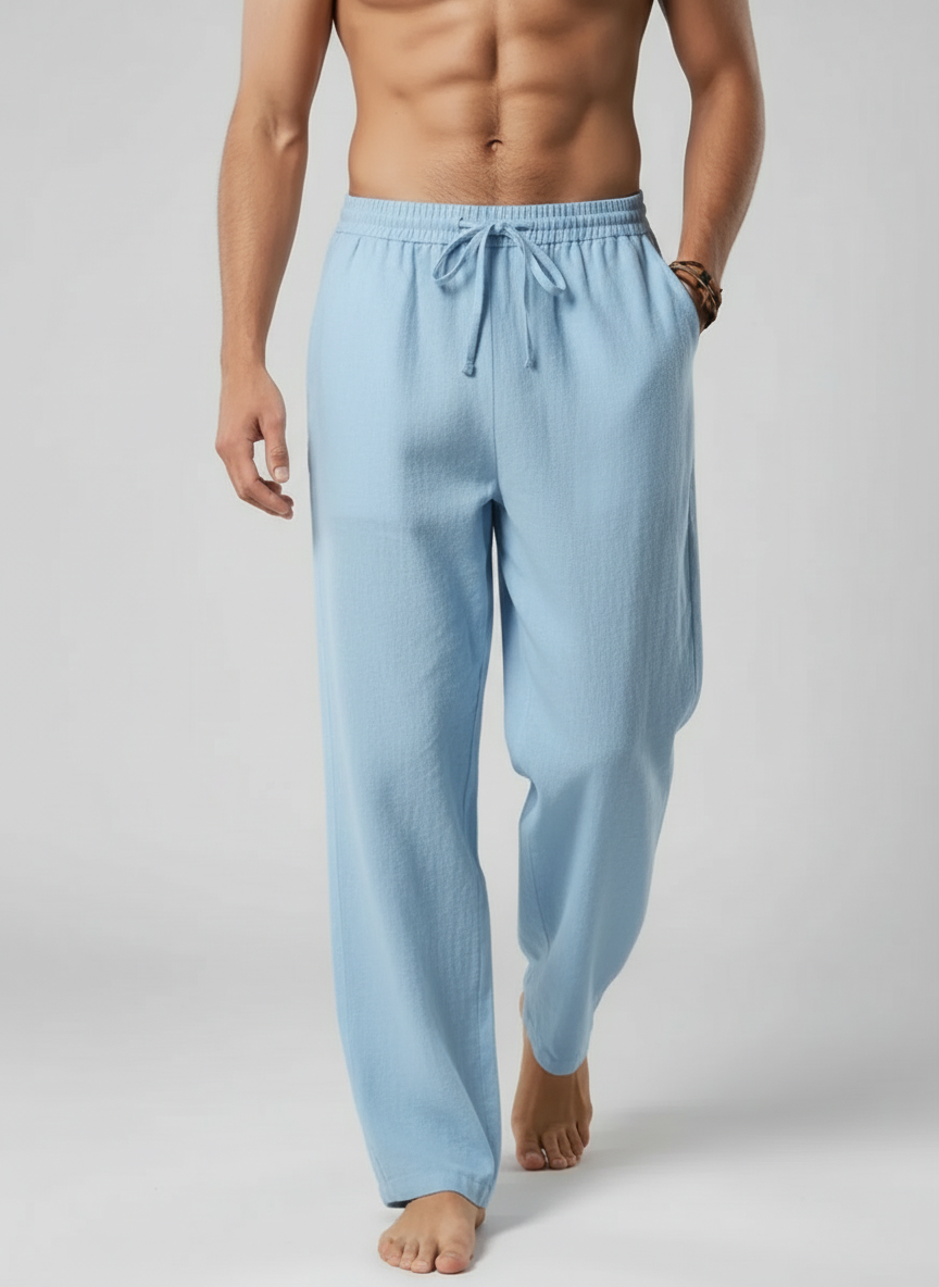 Pantalon décontracté à taille élastique confortable