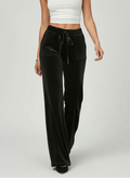 Pantalon évasé taille haute élégant