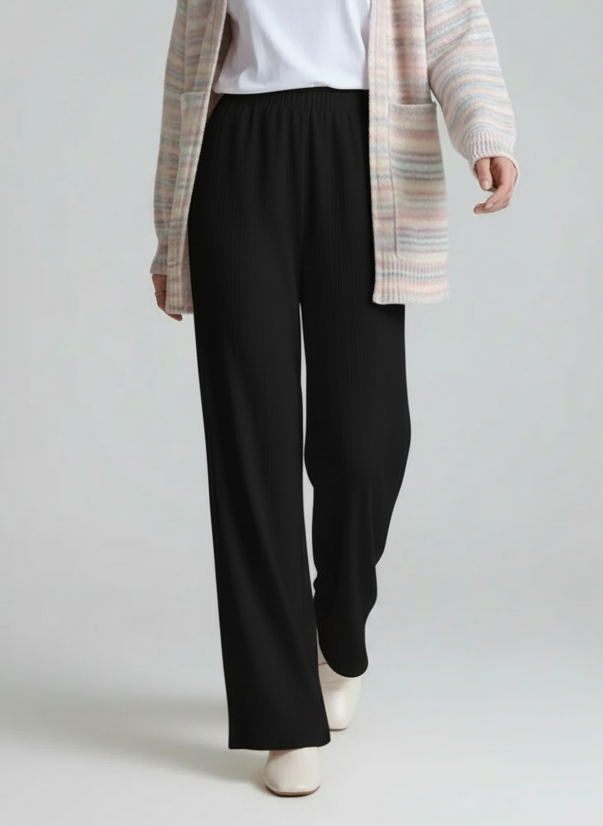 Pantalon décontracté à taille élastique confort quotidien
