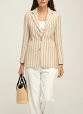 Blazer imprimé coupe droite