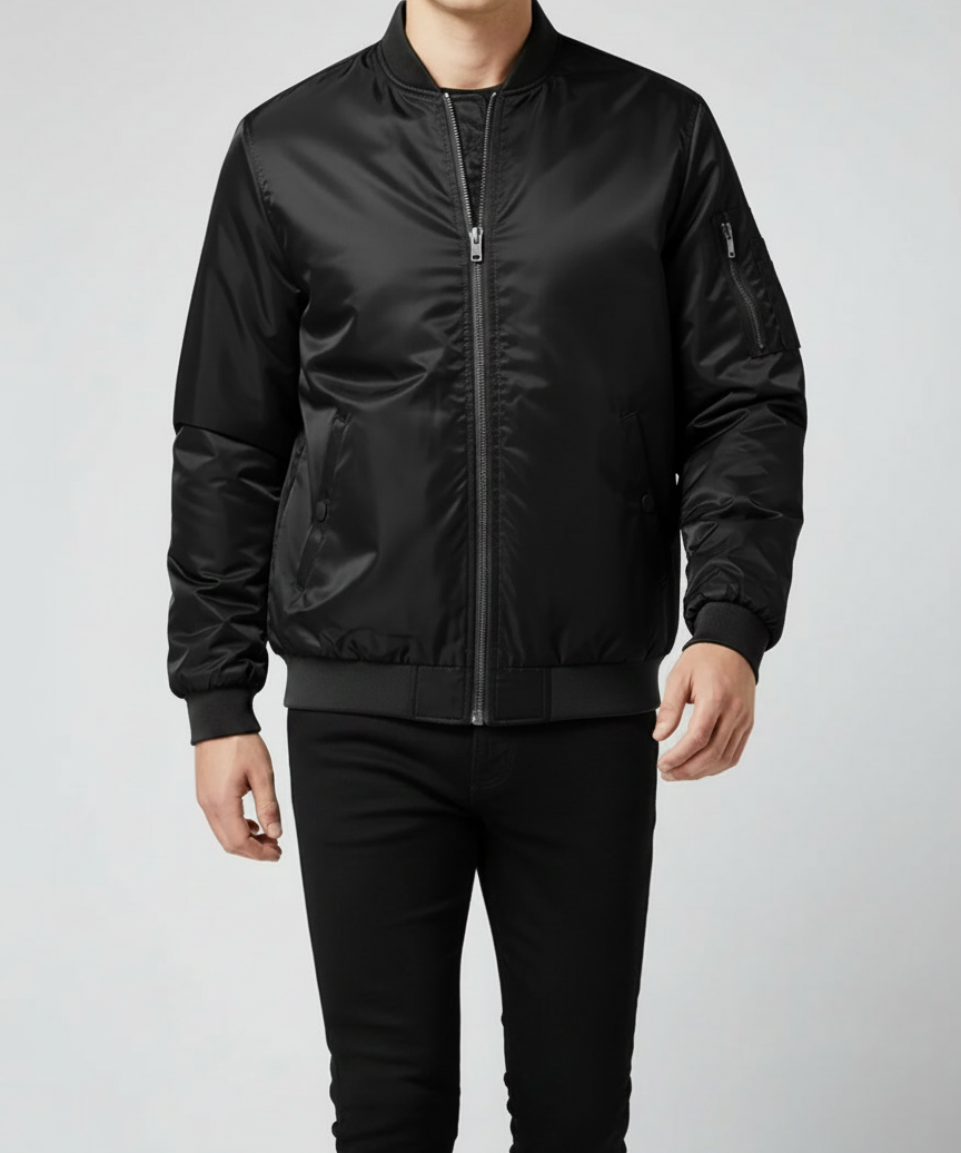 Veste bombardier coupe droite