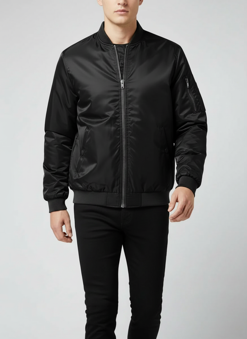 Veste bombardier coupe droite