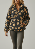 Hoodie imprimé floral doux