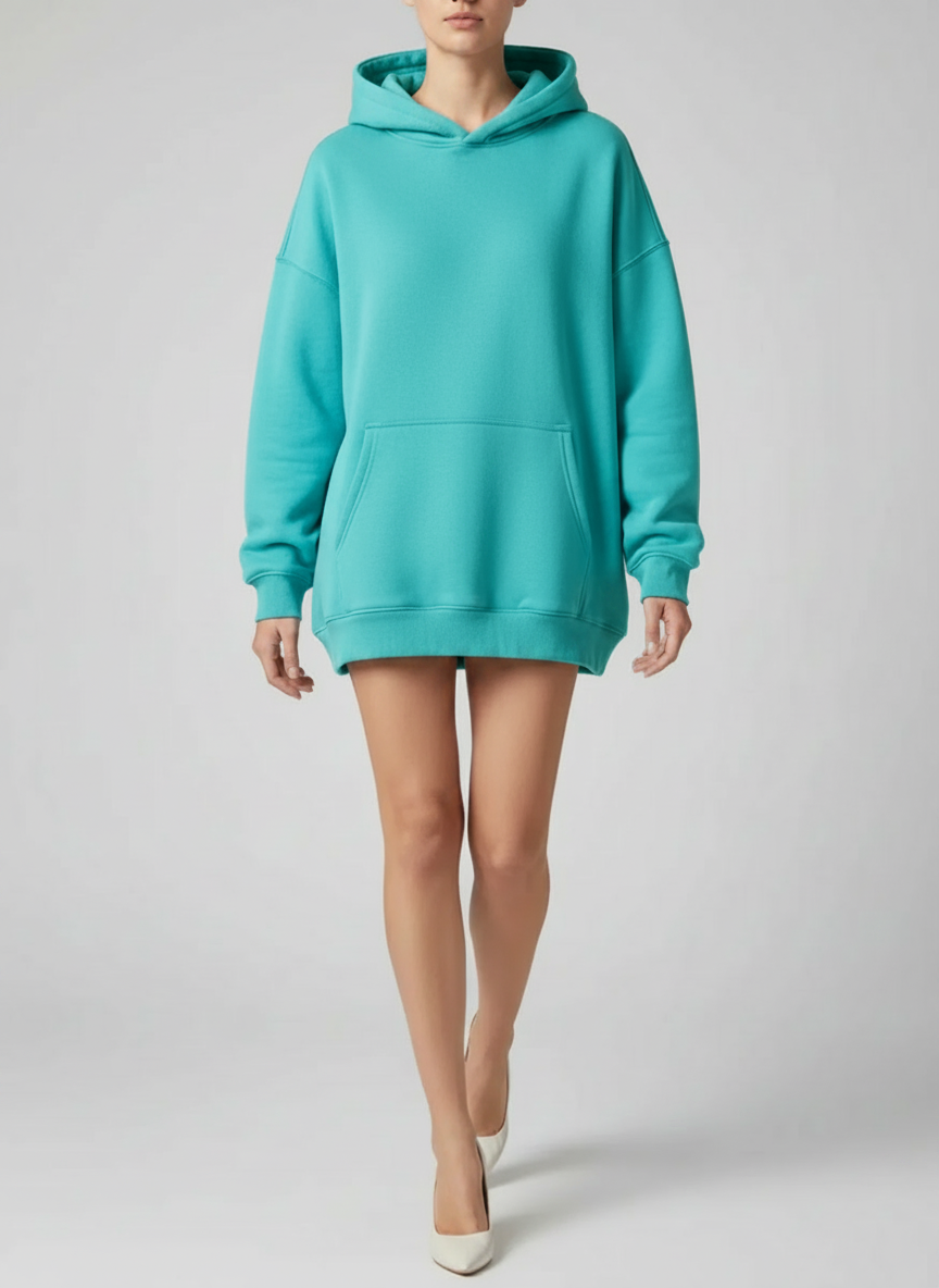 Hoodie oversized doublure polaire