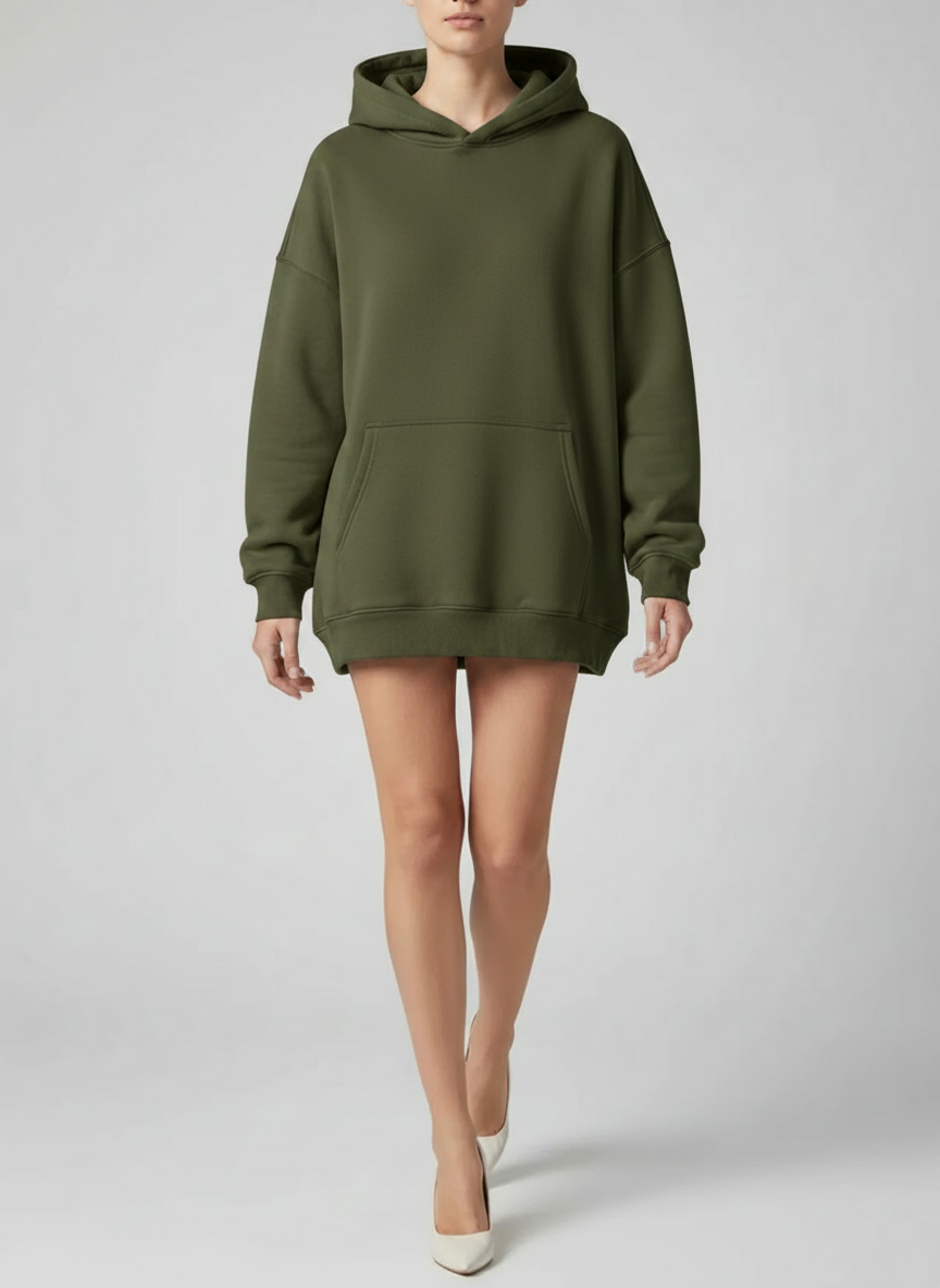 Hoodie oversized doublure polaire