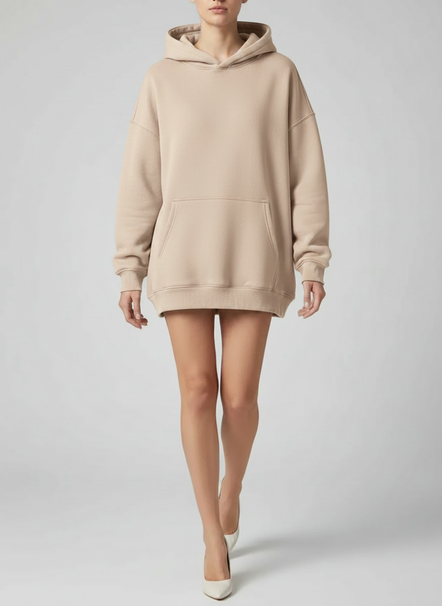 Hoodie oversized doublure polaire
