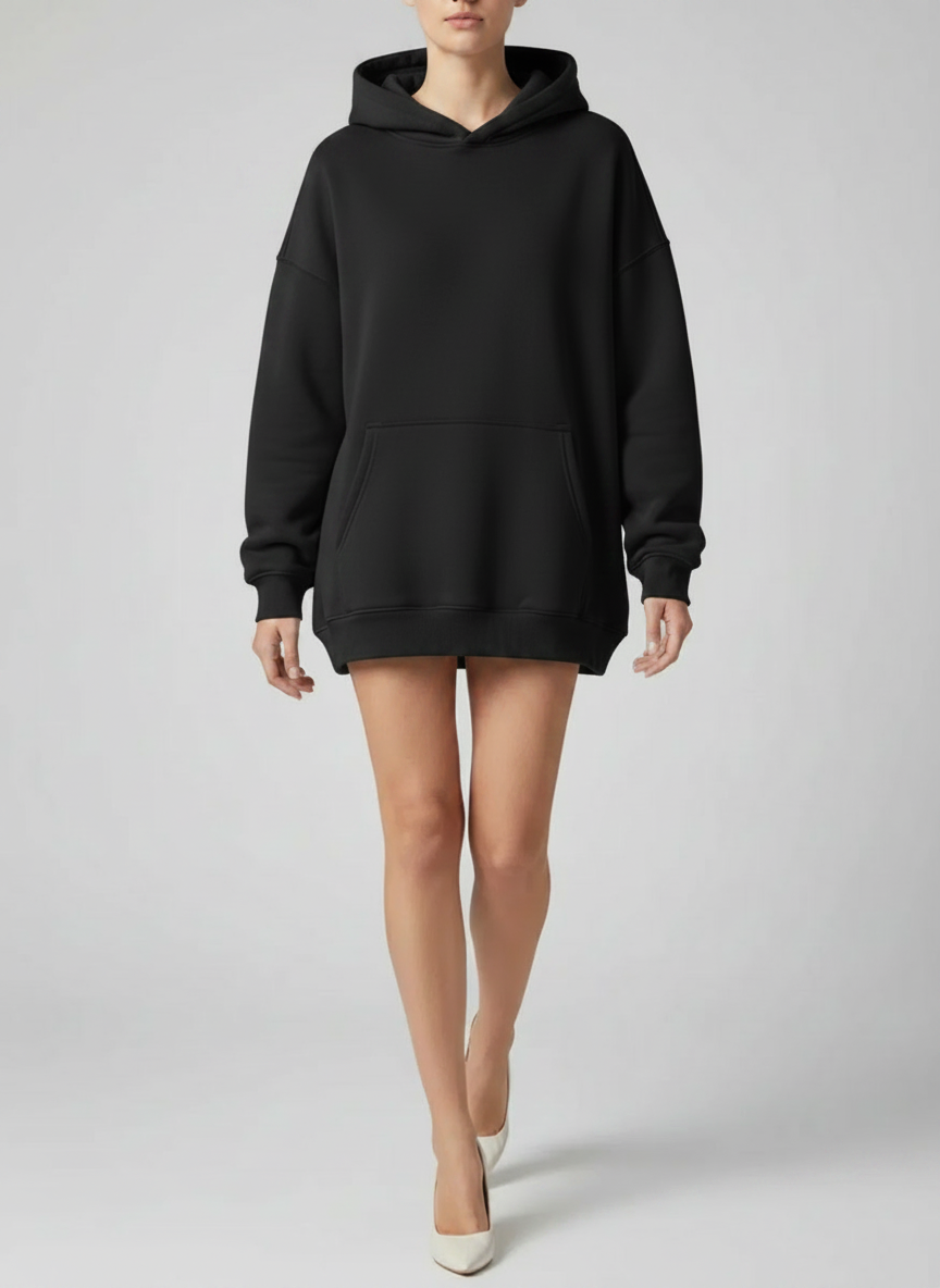 Hoodie oversized doublure polaire