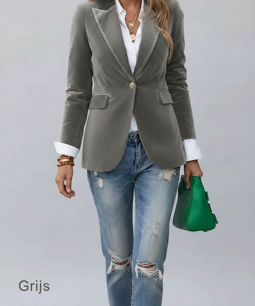 Blazer cintré bouton revers