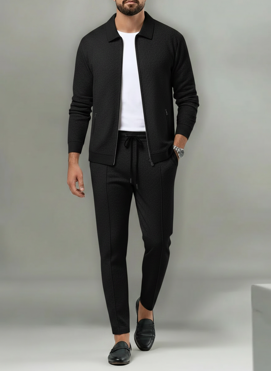 Ensemble zippé coupe droite