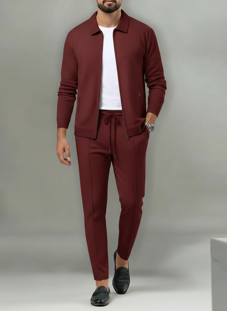 Ensemble zippé coupe droite