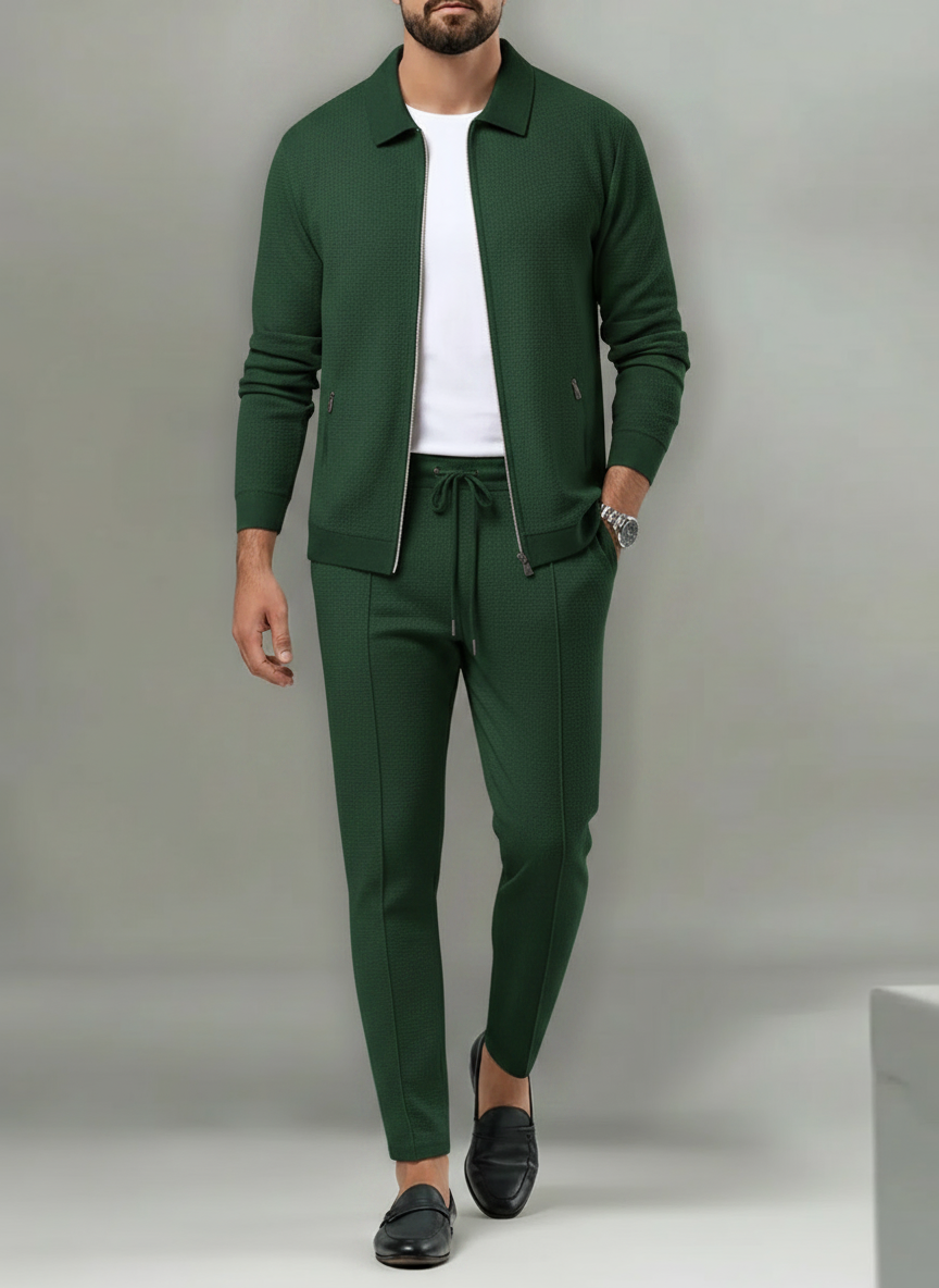 Ensemble zippé coupe droite