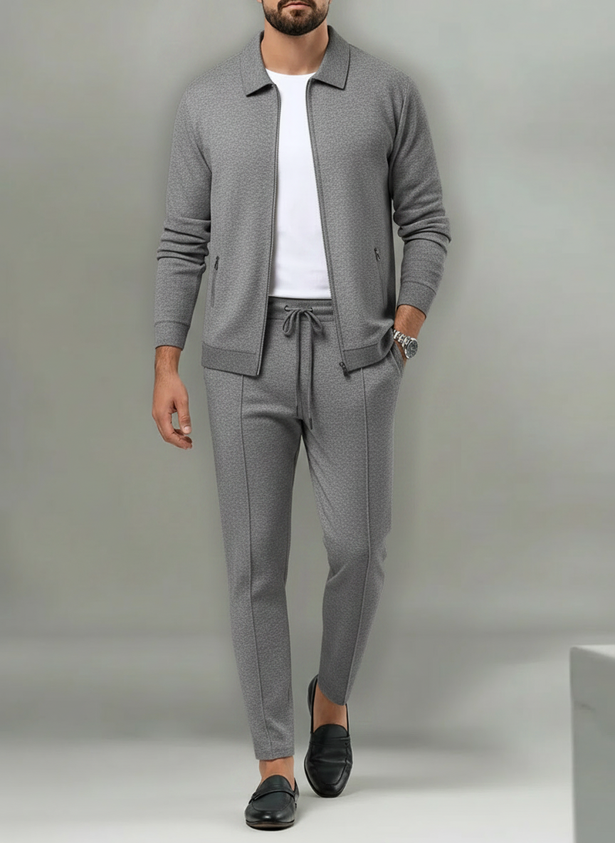Ensemble zippé coupe droite