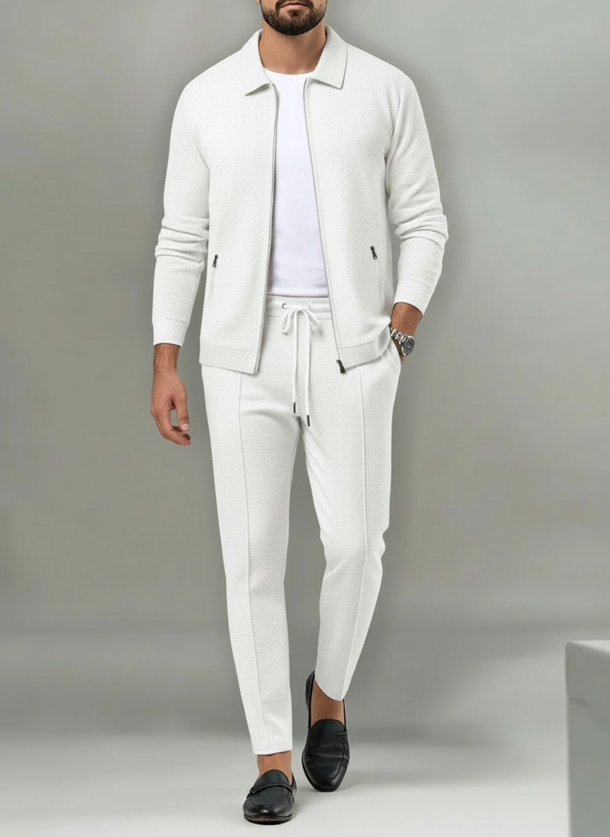 Ensemble zippé coupe droite