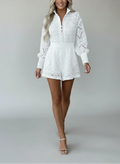 Ensemble Dentelle Top et Short - Élégance Chic Coordonnée