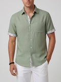 Chemise boutonnée manches courtes - Élégant essentiel léger pour été